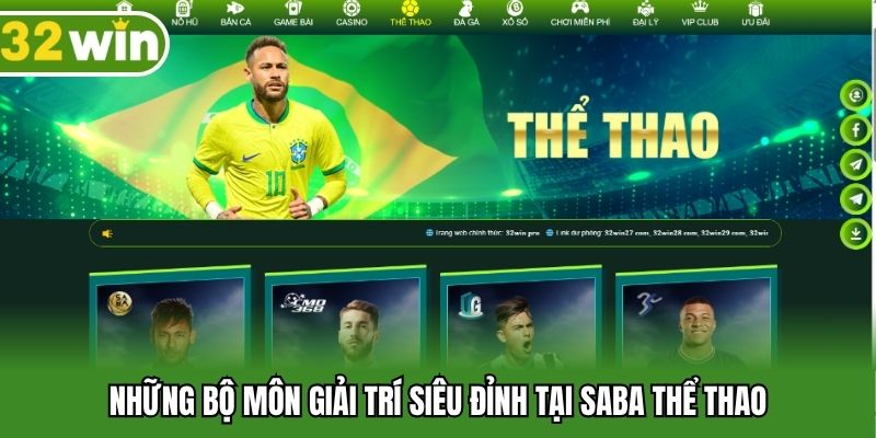 Những bộ môn giải trí siêu đỉnh tại SABA thể thao