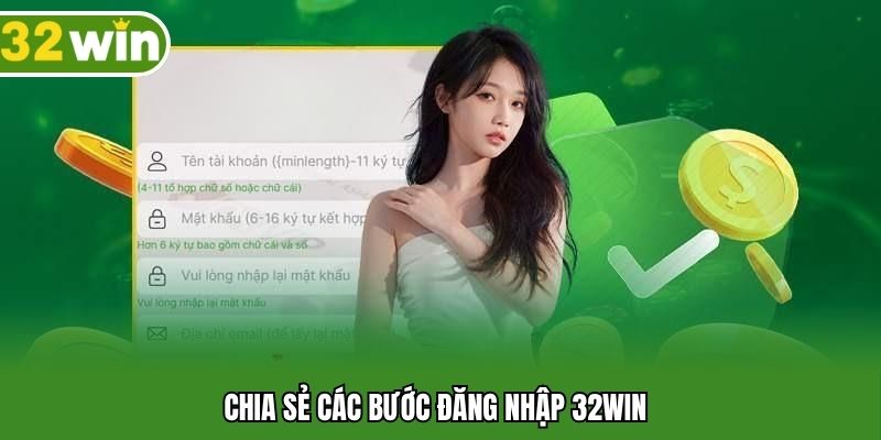 Chia sẻ các bước đăng nhập 32WIN
