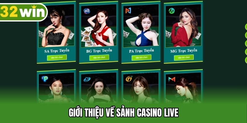 Giới thiệu về sảnh casino live